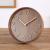 Table Wood Clock Round Vintage Style Desktop Clocks Decoration - Warmly Life