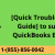 QuickBooks error 1310