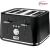 Tefal TT760840 Loft Toaster 4-Slice 2 Chamber - Piano Black, Black