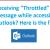 Receiving “Throttled” message while accessing Outlook? Here is the fix!