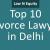 Top 10 Divorce Lawyer in Delhi - Law N Equity