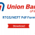 Union Bank of India RTGS Form PDF 2022 Download - Find Pdf