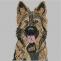 German Shepherd | Digitized Embroidery Design | Cre8iveSkill