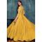 Buy Ready To Wear Yellow Designer Satin  Anarkali Dress With Dupatta Online | Like A Diva
