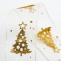 Buy Ivory Gold Lurex Christmas Tree Organza Ribbon Online - Ashprint London