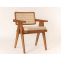 Teak Wood Cane Backrest Chair | 9958524412