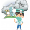 Is air quality monitoring required for indoor environments in hospitals?