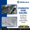Stainless Steel with Glass Railing installation in Bangalore