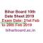 Bihar Board 10th Date Sheet 2019 Released Check BSEB Matric Exam Date 2019