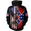 Confederate Flag Hoodie For Sale 3D All Over Printed Clothes