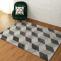 Contemporary Cubic Rugs Geometric Grey Area Carpet for Living Room - Warmly Home