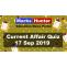 Current Affair Quiz 17 Sep 2019 - Marks Hunter