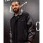 Drake Black Varsity Bomber Leather Jacket - usaleatherfirm