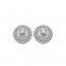 Halo diamond earrings