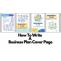 How To Write A Business Plan Cover Page - eBetterBooks