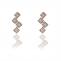 Hia rose gold diamond earrings - Vijay Lakshmi Jewellers
