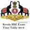 Kerala HSE Time Table 2018-19