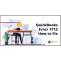 Fixation of QuickBooks Error Code 1712 (An Installation Error)