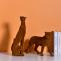 Creative Leopard Figurine Flocking Table Art Animal Home Decor - Warmly Life