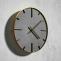 Modern Wall Watch Creative Design Modern Grey Round Shape Clock - Warmly Life