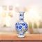 Royal Blue Inlay Flower Vase - Marble Inlay Handicraft Products