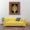 3D Golden Flower Vase Zardozi Embroidery - Marble Inlay Handicraft Products
