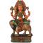 The Flaming Tresses Of The Devi Mariamman - Wooden Statue