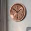 Unique Rose Gold Wall Clock Modern Home Interior Round Wall Watch - Warmly Life
