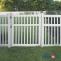 Semi privacy vinyl fence