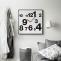 Stylish Wall Clock Unique Number Pattern Square Wall Watches Decor - Warmly Life