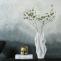 Unique Ceramic Vase White Black Glaze Creative Shaped Flower Pots Interior Decor - Warmly Design