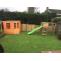 Artificial Plastic Grass Installation In Garden