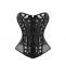 Breathable Mesh Floral Print Hollow Out Overbust Corset | Sayfutclothing